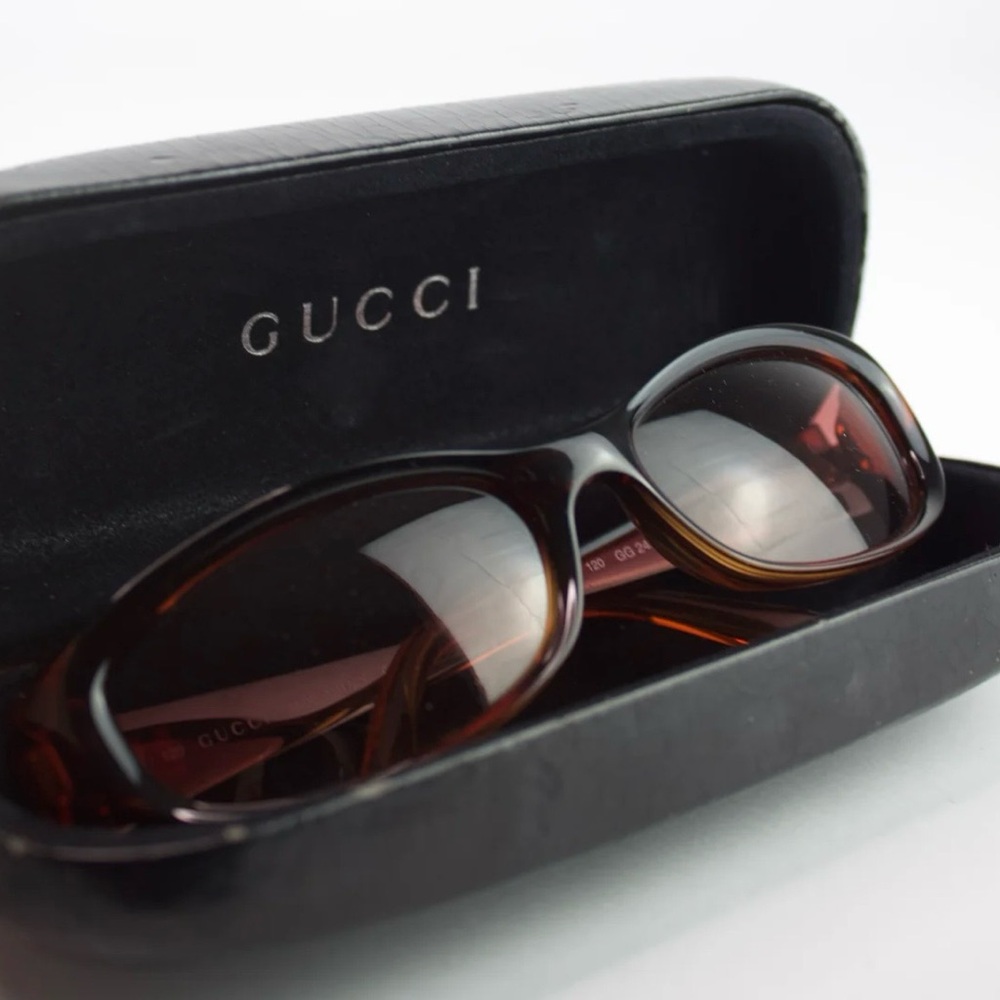 Gucci Brown Vintage Designer Sunglasses